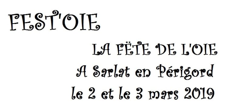 Terroir-Artisan - Fest’oie : la fête de l’oie à Sarlat, on y va ! Terroir-Artisan - Fest’oie : la fête de l’oie à Sarlat, on y va !
