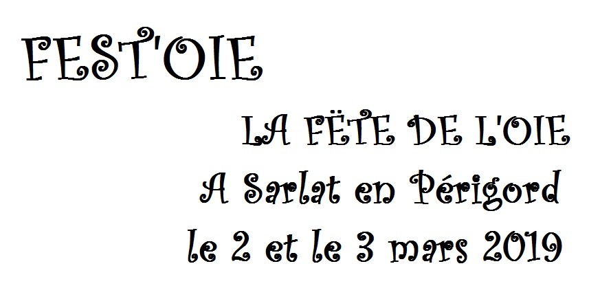 Terroir-Artisan - Fest’oie : la fête de l’oie à Sarlat, on y va !