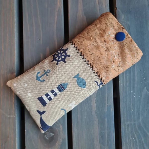 Terroir-Artisan Entre Mer et Bélon étui à lunette extérieur liège 1