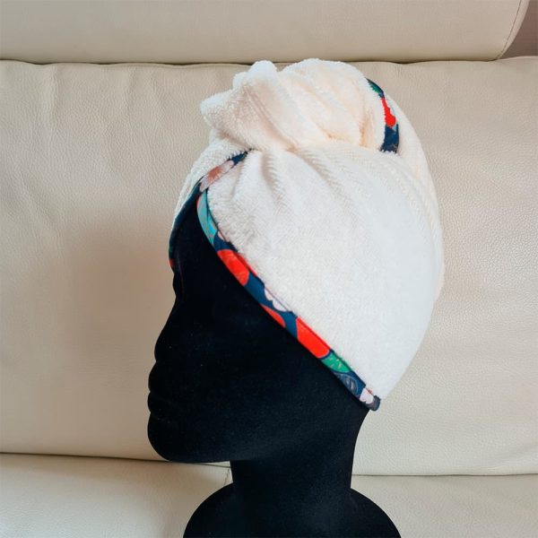Terroir-Artisan Entre Mer et Bélon Serviette Turban Oiseau