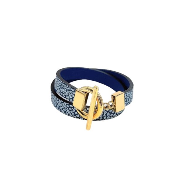 Terroir Artisan Bijoux Arya Bracelet cuir réversible Dikha
