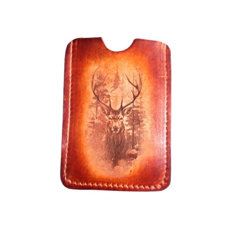 Terroir-Artisan L'Atelier du Cuir Porte-Cartes Cerf