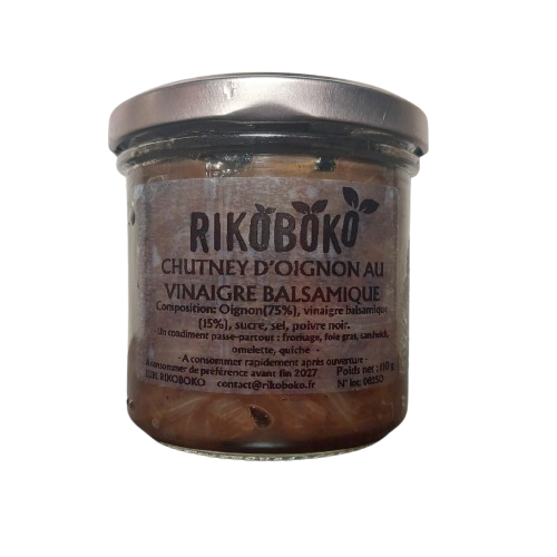 Chutney d'oignons au vinaigre balsamique - Rikoboko