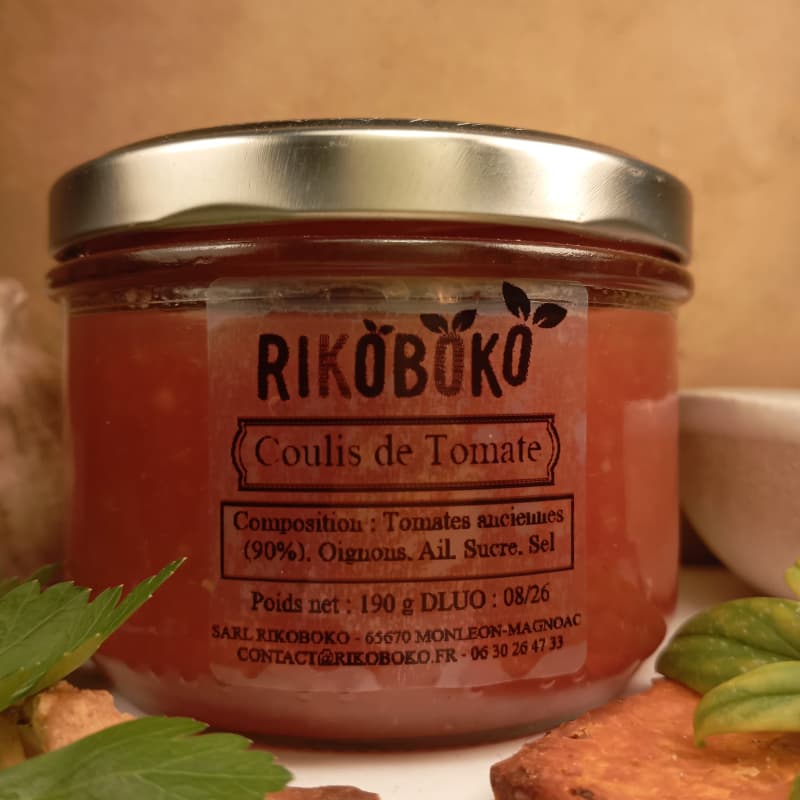 Terroir-Artisan coulis de tomate Rikoboko