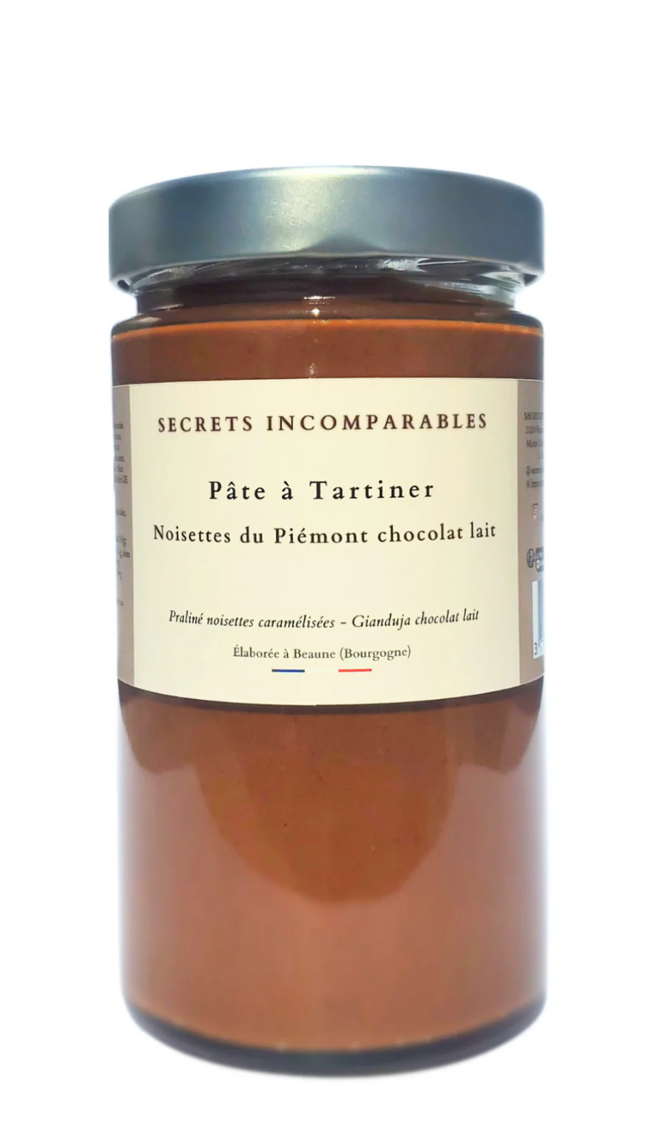 Pâte à tartiner Noisette du Piémont IGP Chocolat Lait Croustillant-secret incomparable
