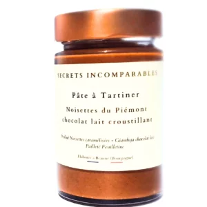 Pâte à tartiner Noisette du Piémont IGP Chocolat Noir Croustillant