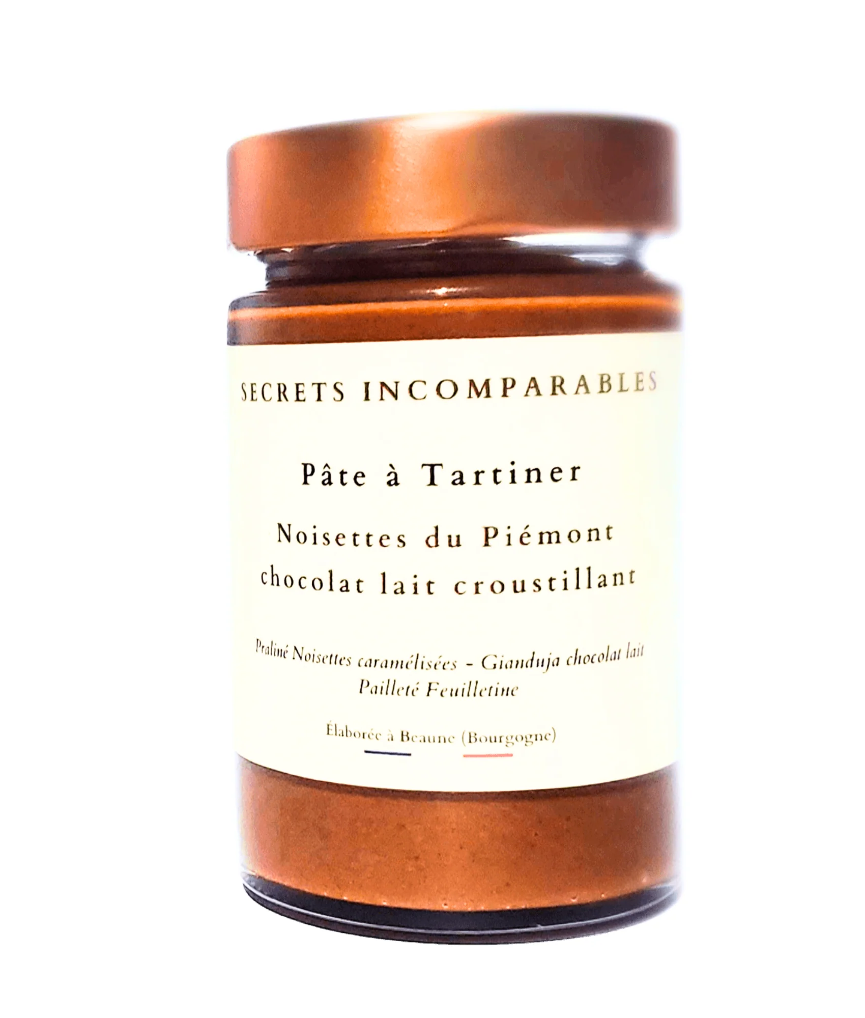 Pâte à tartiner Noisette du Piémont IGP Chocolat Noir-secret incomparable