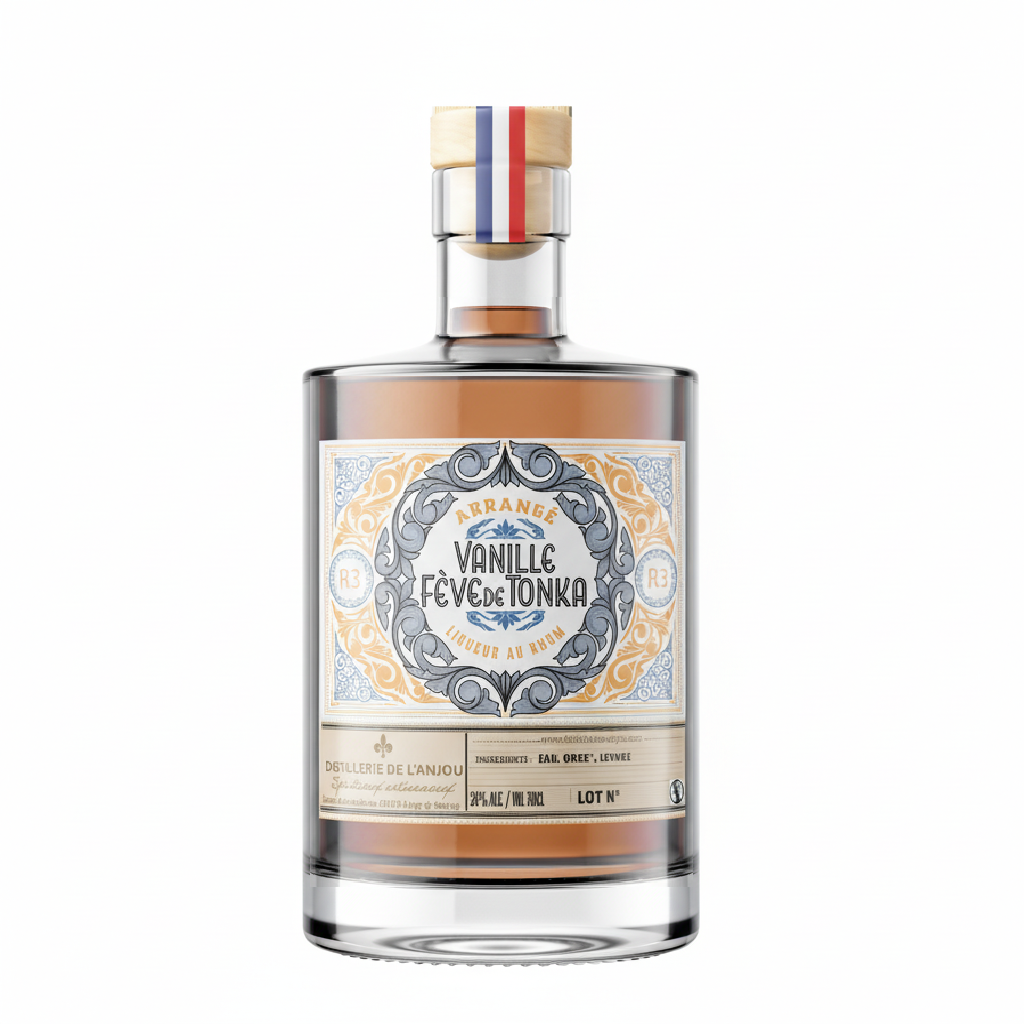 Rhum arrangé Vanille & Fève de Tonka 24% vol - Distillerie de l'Anjou