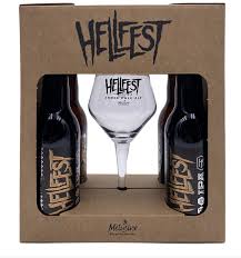 Coffret Hellfest : 4 Bières Artisanales 33cl + Verre Officiel