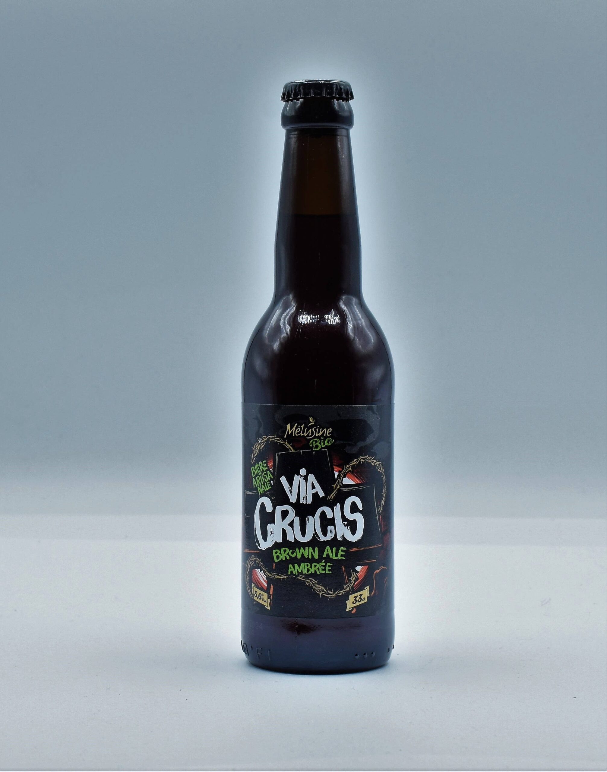 Bière ambrée Via Crucis bio Mélusine 33cl-Le vin é moi