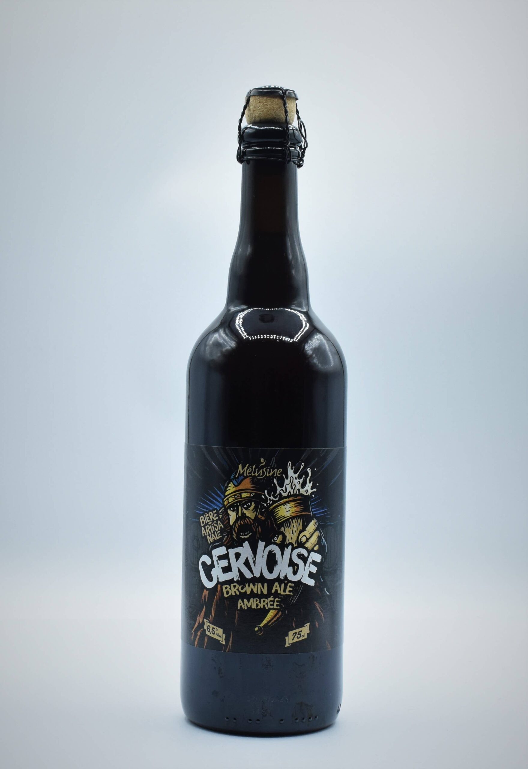 Bière ambrée Cervoise brasserie Mélusine 75 cl-Le vin é moi