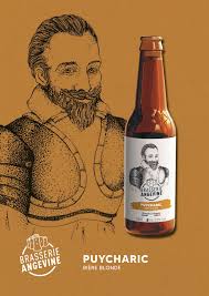 Bière blonde Puycharic brasserie Angevine 33 cl-Le vin é moi