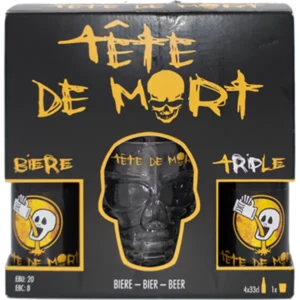 Coffret dégustation Tête de Mort Triple 33cl – Brasserie du Bocq-Le vin é moi