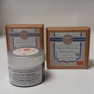Lot Baume BPV + savon lavande + savon Pin
