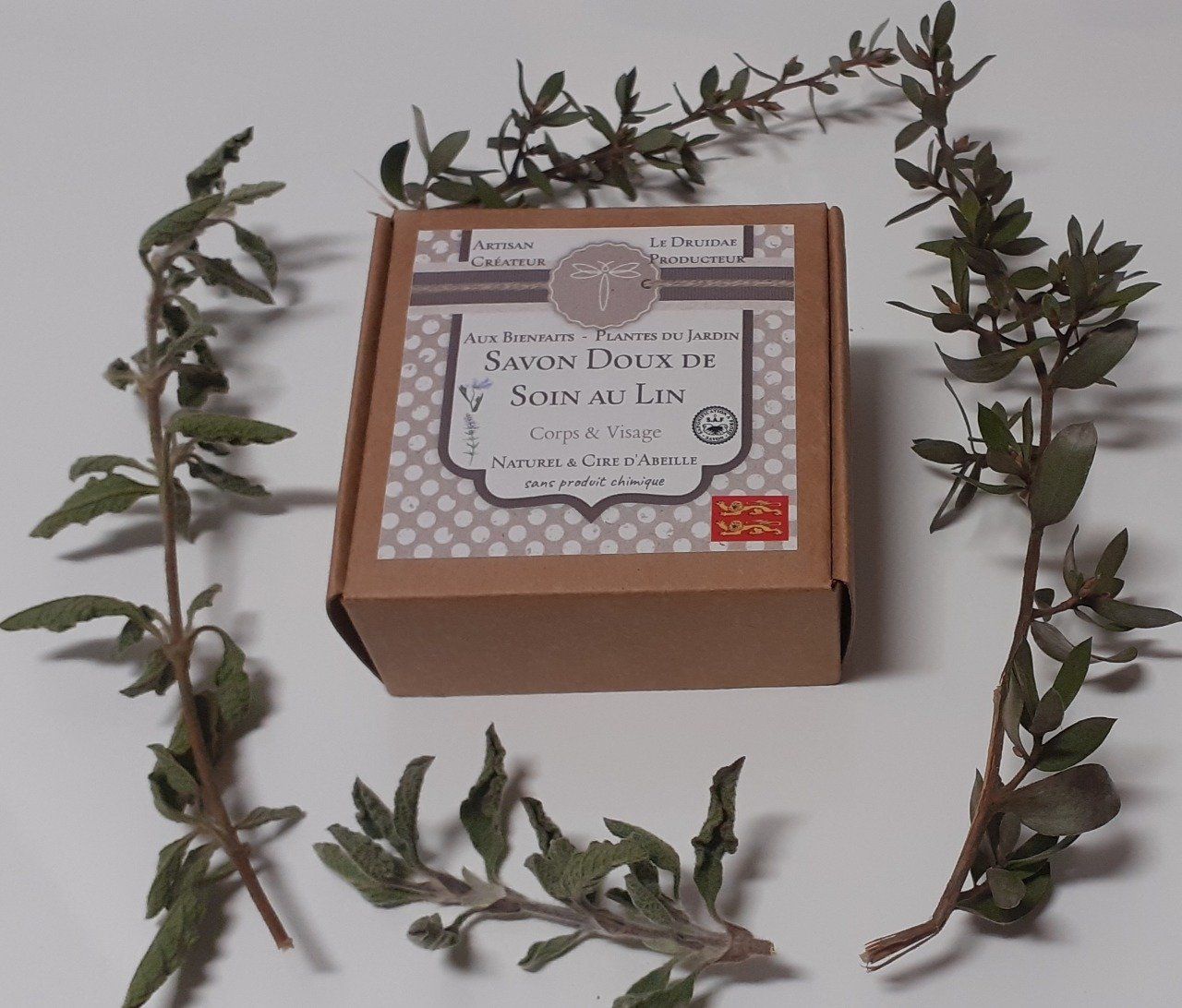 Savon doux de soin du Druide au Lin