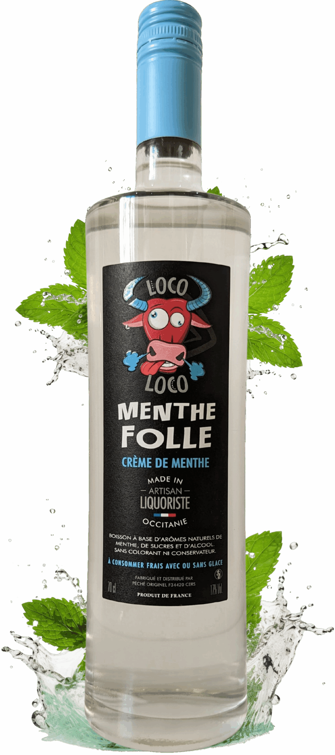 Crème de Menthe Folle Loco Loco 100cl-Le vin é moi