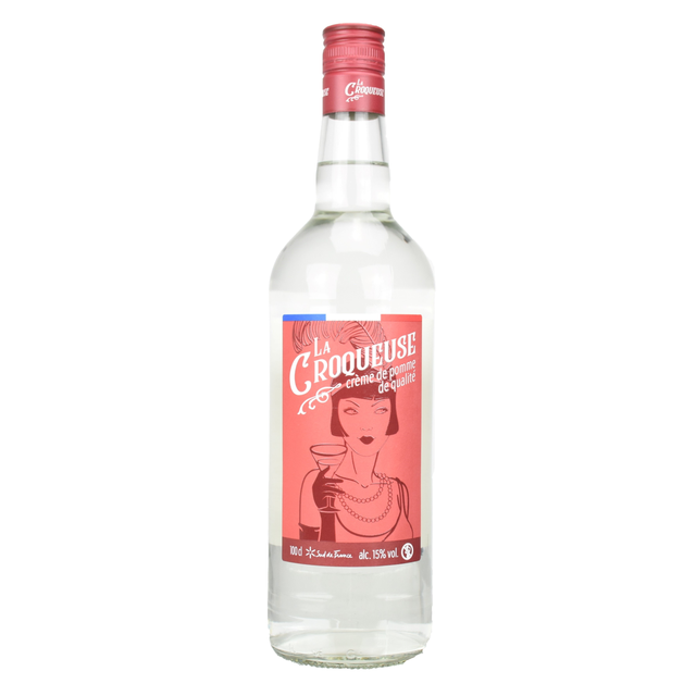 CREME DE POMME DE QUALITE LA CROQUEUSE 1 L-Le vin é moi