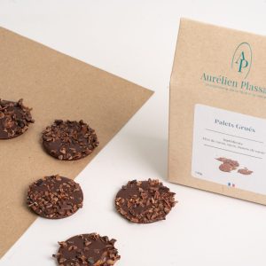 Palets grué au chocolat noir 66 % – 130 g