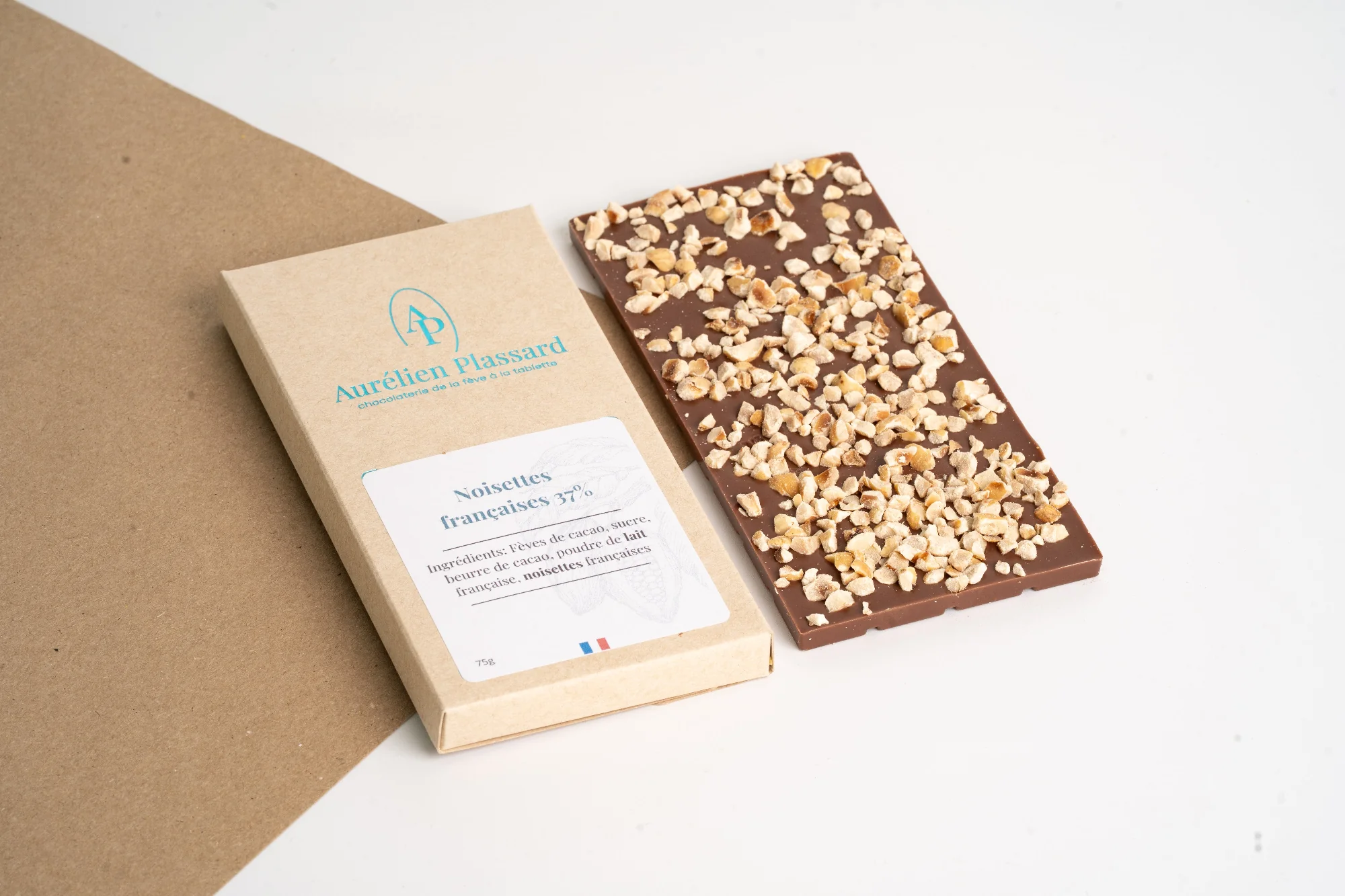 Tablette noisettes Françaises lait 37 %